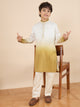 Boys Full Length Solid Kurta Set - Off-White